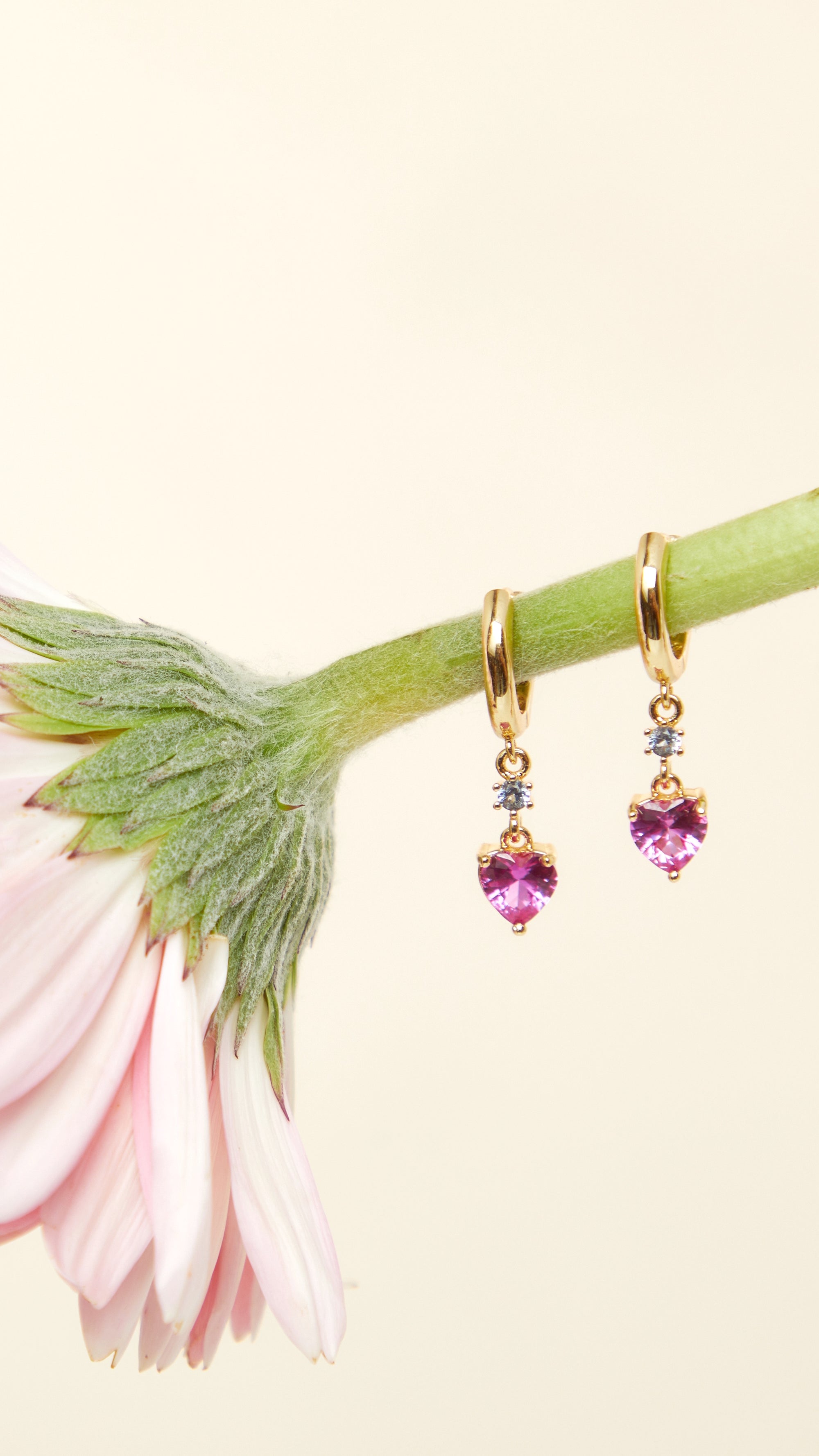 LOVE DROPS HOOP EARRINGS