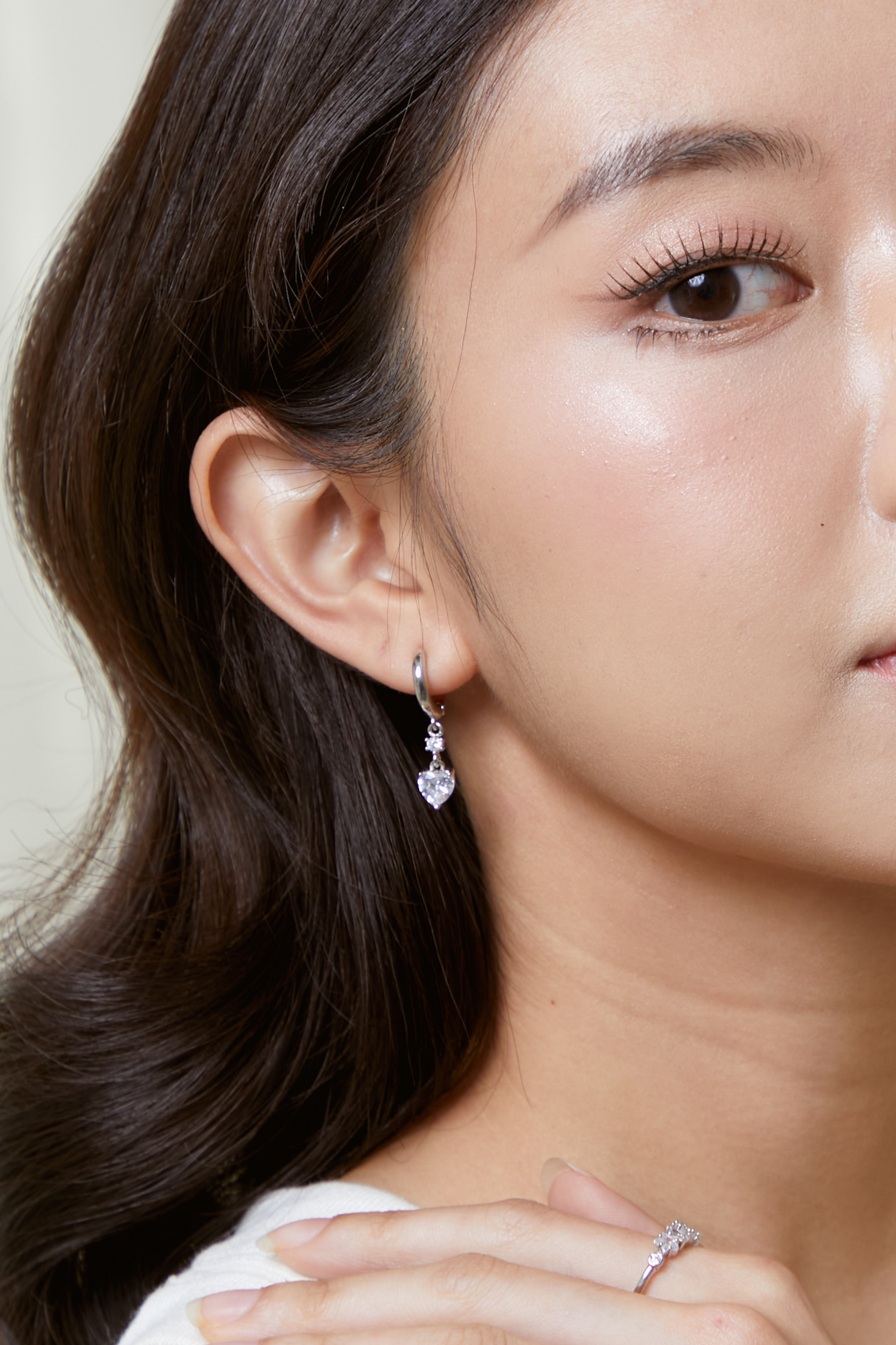 LOVE DROPS HOOP EARRINGS