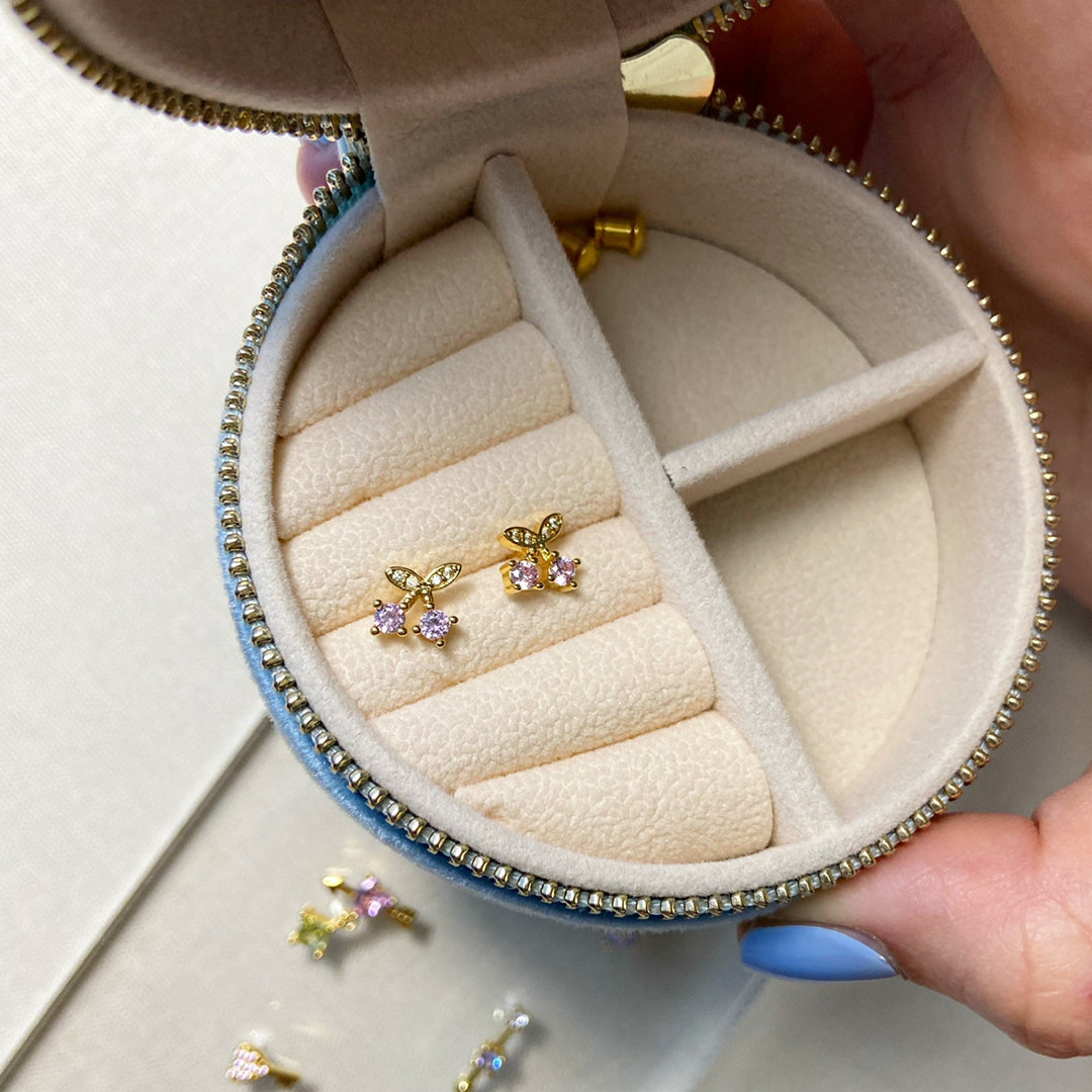 CHERRY MINI STUD EARRINGS