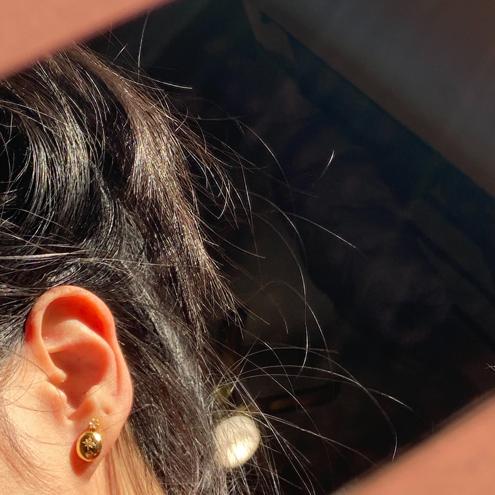 Easter stud earrings.