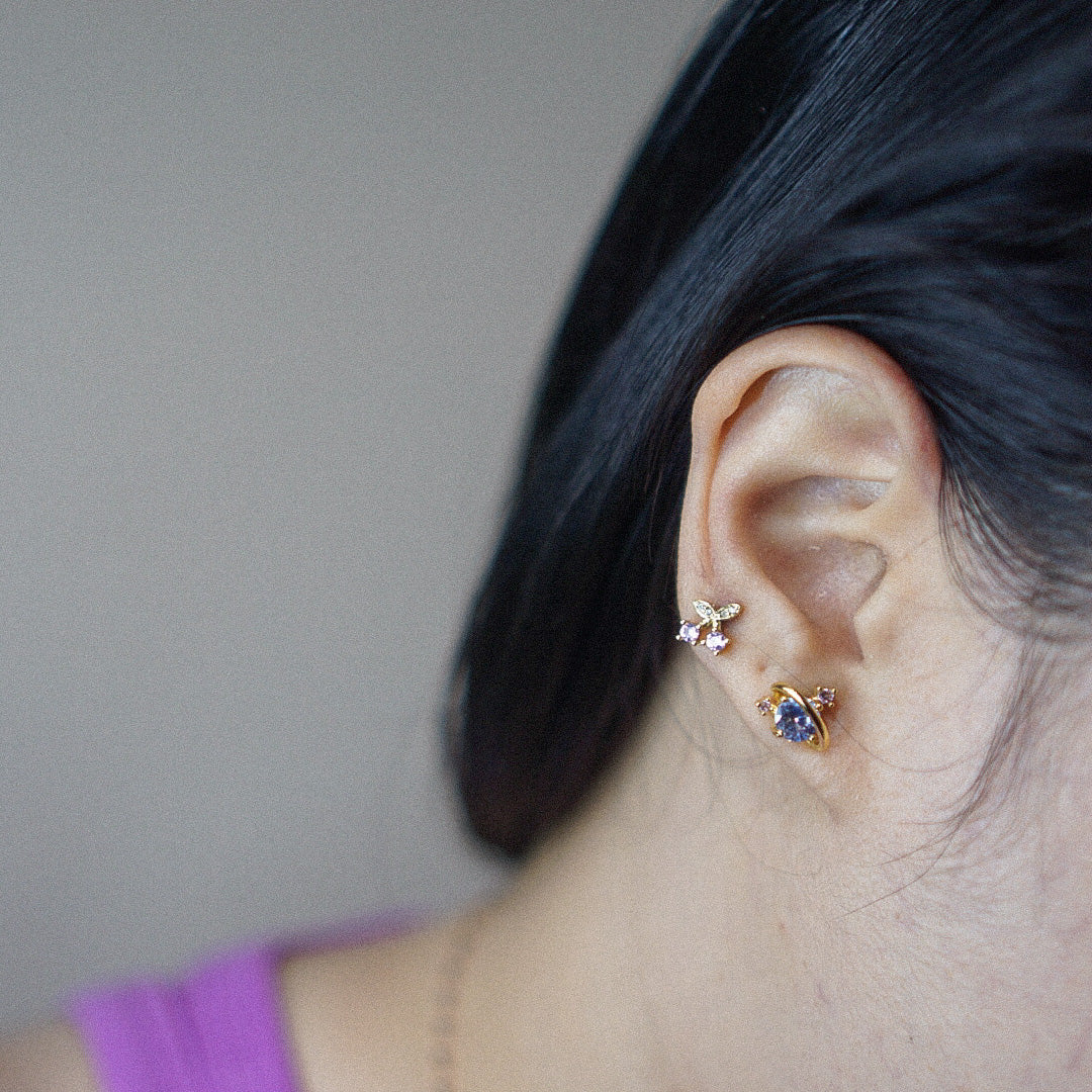 CHERRY MINI STUD EARRINGS